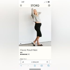 STORQ maternity pencil skirt size 3 (M / 8-10)